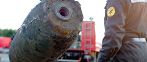 Eine Fliegerbombe wie diese wurde am Montag in Biesdorf gefunden.