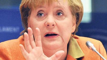 Lebhafte Debatte. Kanzlerin Angela