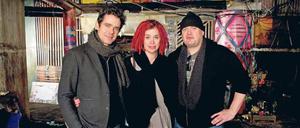Vier Jahre arbeiteten Tykwer (l.) und die "Matrix"-Regisseure Lana und Andy Wachowski an der Verfilmung von "Cloud Atlas".