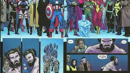Antreten zum Signieren: Eine „Wolverine“-Szene von Goran Sudzuka, der zur Comicbörse erwartet wird.