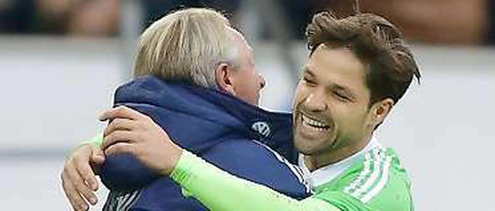 Unter dem neuen Trainer Lorenz-Günther Köstner blüht der Brasilianer Diego wieder auf. Gegen Leverkusen steuerte er die ersten zwei Tore zum 3:1-Sieg bei.