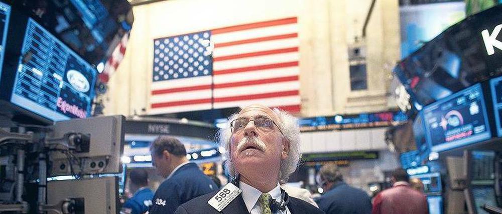 Einbruch nach der Wahl. An der New Yorker Wall Street sackten in der vergangenen Woche mehr als 80 Prozent der 500 größten börsennotierten Unternehmen ab, die der marktbreite S &amp; P 500-Index widerspiegelt. Foto: AFP