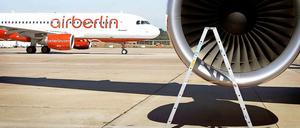 Kreative Lösungen sind gefragt, damit die Maschinen von Air Berlin nicht irgendwann ganz am Boden bleiben müssen.
