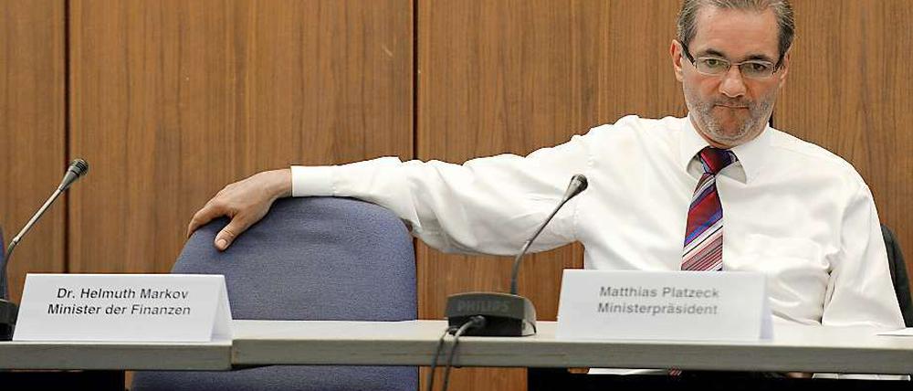 Unter Druck. Brandenburgs Ministerpräsident Matthias Platzeck