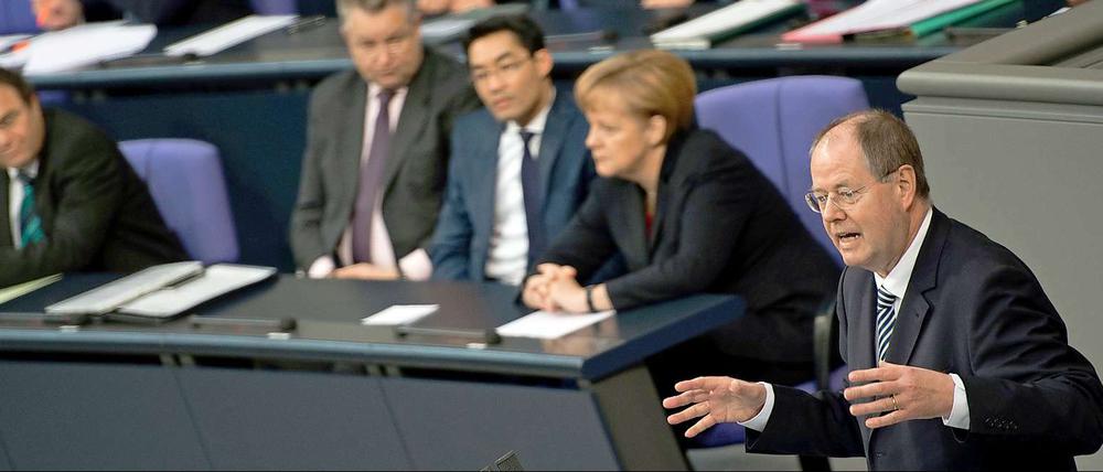 Begabter Redner. SPD-Kanzlerkandidat Peer Steinbrück
