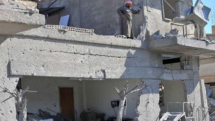 Ein zerstörtes Haus in Syrien nahe der türkischen Grenze: Die Gewalt kommt näher, die Türkei will sich schützen. 