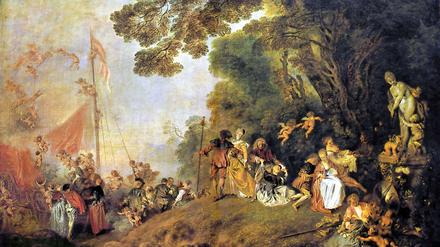 Streitobjekt. Jean-Antoine Watteaus Ölgemälde "Einschiffung nach Kythera" (1718) hängt im Schloss Charlottenburg, Berlin.
