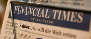 Der Hamburger Verlag Gruner + Jahr will seine Wirtschaftszeitung "Financial Times Deutschland" einstellen. 