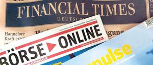 Vor dem Aus. Für 2012 soll der Hamburger Verlag Gruner + Jahr für die Wirtschaftstitel insgesamt einen Verlust von 15 Millionen Euro erwarten. Foto: dpad