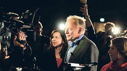 Glanzvoll war der erste große Auftritt des neuen Spitzenduos Katrin Göring-Eckardt (links) und Jürgen Trittin.