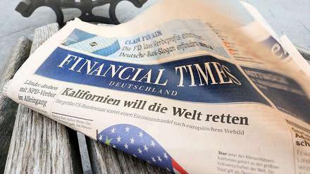 Die "Financial Times Deutschland" erscheint am siebten Dezember zum letzten Mal.