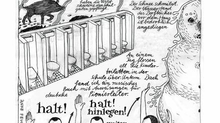 Markanter Strich: Eine Seite aus Anke Feuchtenbergers aktuellem Buch.