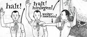 Markanter Strich: Eine Seite aus Anke Feuchtenbergers aktuellem Buch.