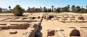 Der so genannte Nord-Tempel in Tell el-Amarna, wie er sich heute dem Besucher zeigt.