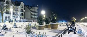Winterstill. Nur in der Sommersaison wird es trubelig in Swinemünde. Familien mit Kindern lieben das Ostseebad. 