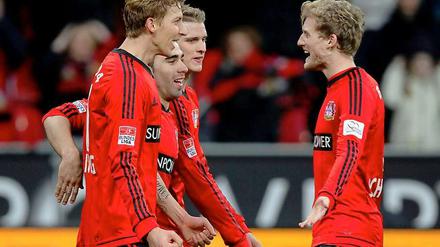 Werkself im Aufwind. Bayer Leverkusen bleibt auf Platz Zwei. 