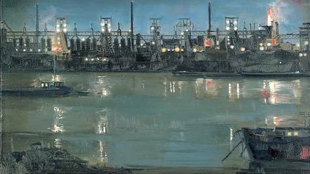 Wirtschaftswunderzeit. Richters Gemälde mit dem Hüttenwerk Rheinhausen von 1962 war eine Auftragsarbeit. 
