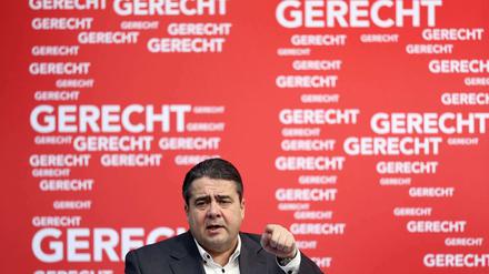 Kampf gegen Altersarmut. SPD-Chef Sigmar Gabriel.