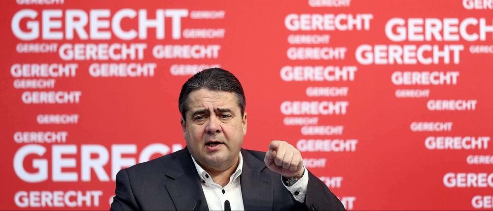 Kampf gegen Altersarmut. SPD-Chef Sigmar Gabriel.