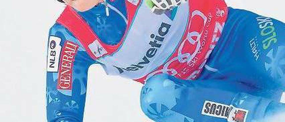Derzeit die Nummer eins. Tina Maze siegte am Sonntag in St. Moritz. Foto: dpa