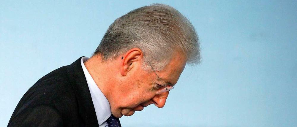 Mario Montis Regierung könnte schon bald regierungsunfähig sein.