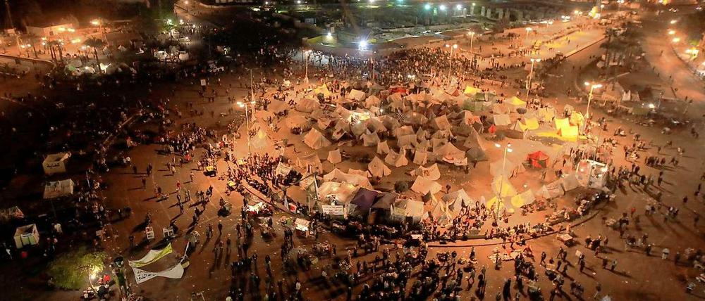 Auf dem Tahrir-Platz haben sich die Gegner von Staatspräsident Mursi versammelt.