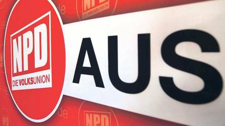 Die NPD beschäftigt derzeit die Juristen. Die Partei selbst strebt ein Verfahren vor dem Bundesverfassungsgericht an. Foto: dpa