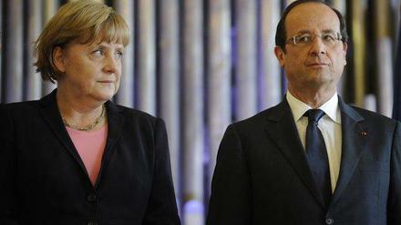 Angela Merkel und Francois Hollande - es stand schon mal besser um die deutsch-französische Freundschaft.