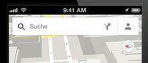 Zurück auf dem iPhone: Googles Kartendienst Google Maps.