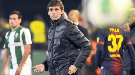 Katalane durch und durch. Schon als Jugendlicher spielte Tito Vilanova gemeinsam mit seinem Vorgänger Guardiola in Barcelona. Foto: AFP