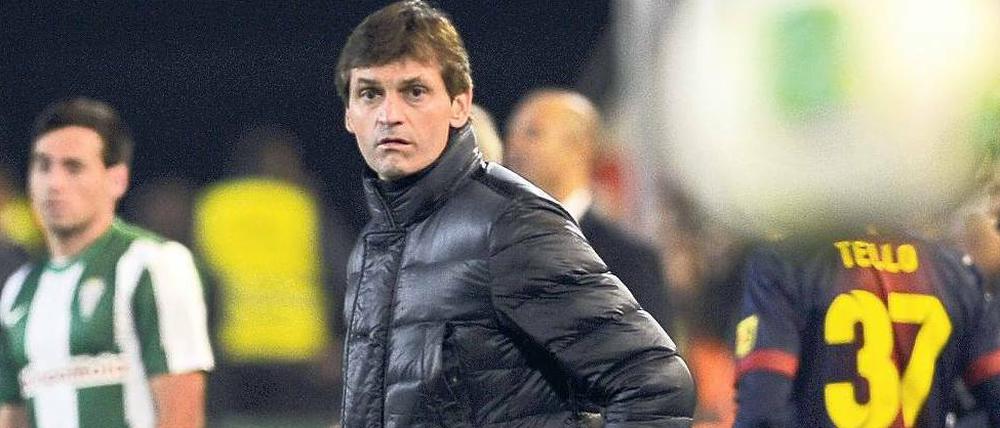 Katalane durch und durch. Schon als Jugendlicher spielte Tito Vilanova gemeinsam mit seinem Vorgänger Guardiola in Barcelona. Foto: AFP