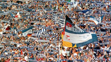 Hertha-Fan zu sein, war in den Achtziger Jahren noch nicht unbedingt angesagt.