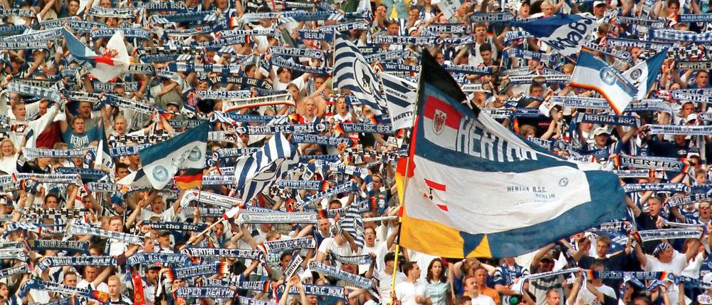 Hertha-Fan zu sein, war in den Achtziger Jahren noch nicht unbedingt angesagt.