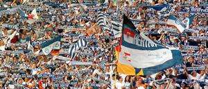 Hertha-Fan zu sein, war in den Achtziger Jahren noch nicht unbedingt angesagt.