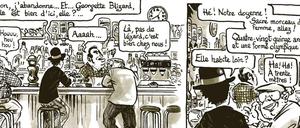 Provinzkrimi: Eine Seite aus „Intrus à l’étrange“.