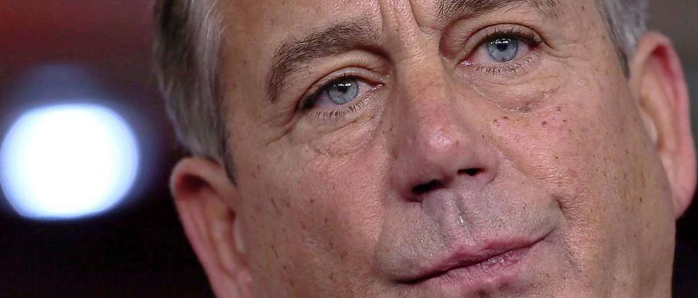 Konnte seine republikanischen Kollegen nicht hinter sich bringen: John Boehner