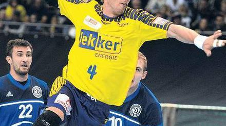 Torsten Laen, 33, geboren in Odense in Dänemark, spielt seit 2009 für die Füchse Berlin in der Handball-Bundesliga. Foto: dpa