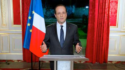 François Hollande bei seiner Neujahrsansprache.