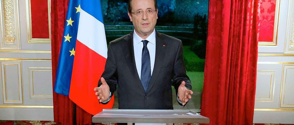 François Hollande bei seiner Neujahrsansprache.