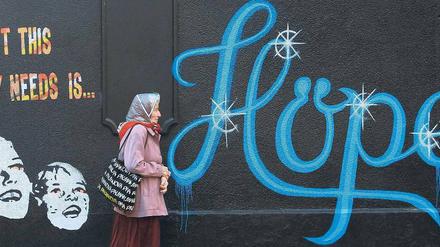 Grund zur Hoffnung. Irland hat harte Sparrunden hinter sich, die Wirtschaft wurde umgekrempelt. Ende 2013 will Dublin wieder an die Finanzmärkte zurückkehren. Foto: Peter Muhly/AFP