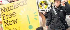 Atomkraft, nein danke: Immer mehr Japaner protestieren gegen Kernenergie. Foto: dpa
