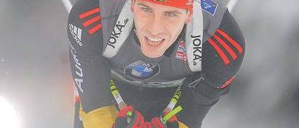 Doppelbelastung adé. Arnd Peiffer kann sich voll seinem Sport widmen. Foto: dapd