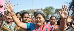 Wütende Proteste in Indien