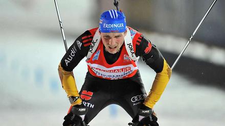 Schlussläufer Erik Lesser konnte die Konkurrenz am Ende nicht halten.