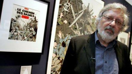 Eigensinnig: Tardi vor seinen Arbeiten zum Ersten Weltkrieg in einer Ausstellung.