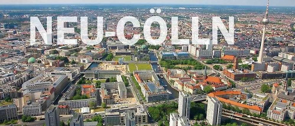 Die historische Mitte. Wer vom Bindestrich aus nach unten geht, landet dort, wo Berlin am ältesten ist.