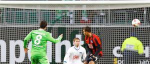 Und wieder ist er drin. Vierinha trifft zum 2:0 für Wolfsburg.