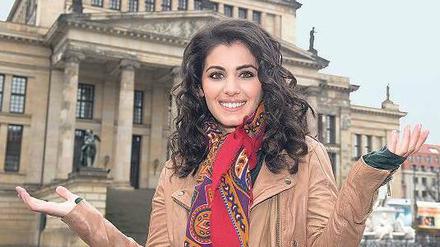 Hoppla, hier bin ich. Katie Melua auf dem Gendarmenmarkt.