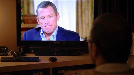Lance Armstrong während des Interviews.