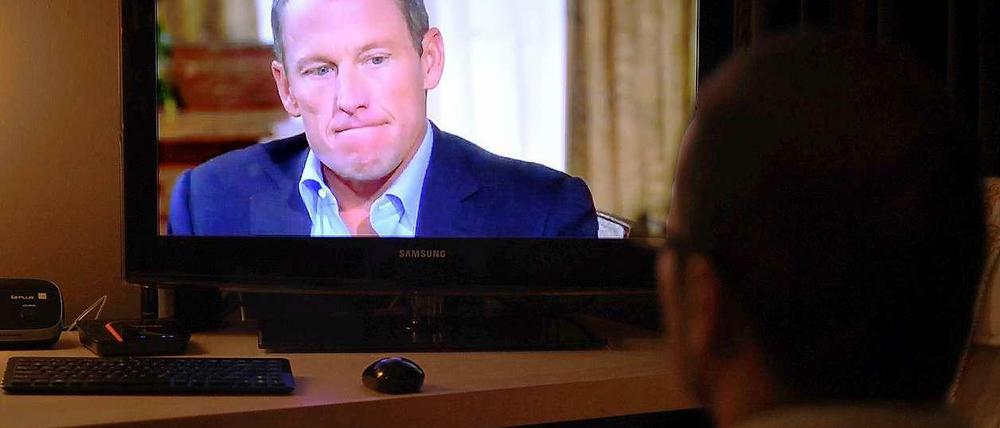 Lance Armstrong während des Interviews.